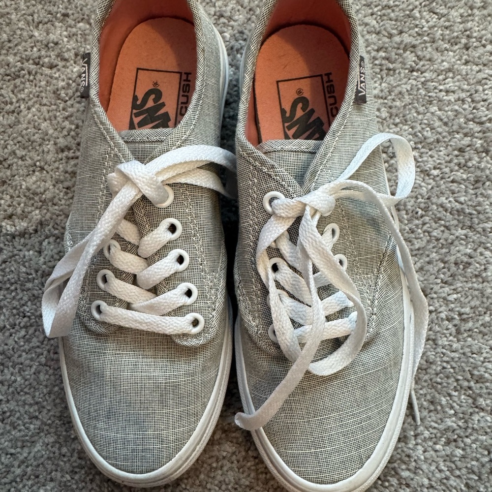 Vans Gray Canvas Sneakers